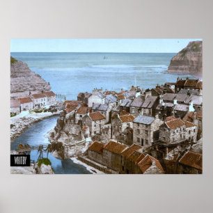 Póster Whitby, Inglaterra (1900)