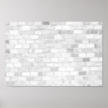 White brick wall trendy design