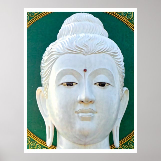 Póster White Buddha Print (Frente)