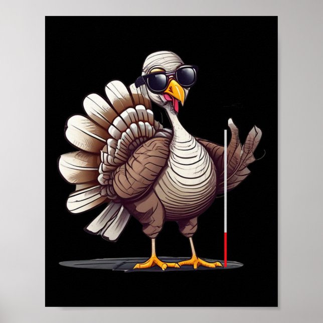 Póster White Cane Awareness Thanksgiving Coms Orientation (Frente)
