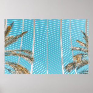 Póster White concrete structure in the morning photo