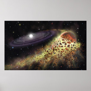 Póster White Dwarf Shredding a Planet