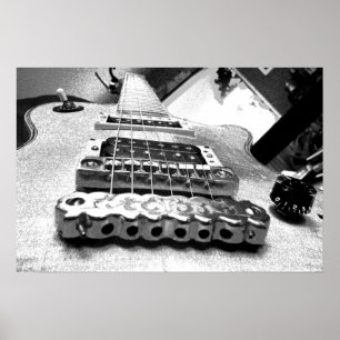 Póster White electric guitar