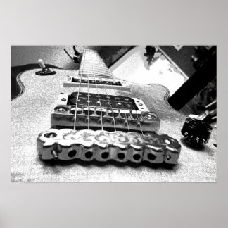 Póster White electric guitar