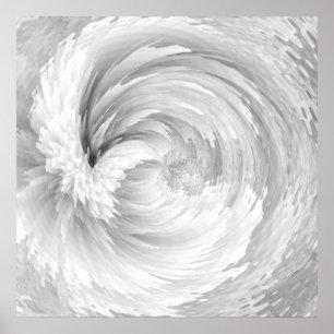 Póster White Feathers Angel Wings Resumen victoriano