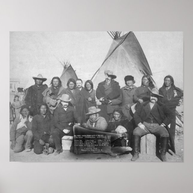 Póster White Men (including Buffalo Bill) and Lakota 2 (Frente)