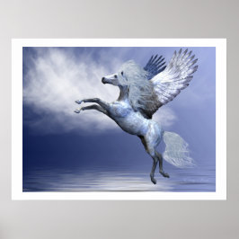 Póster White Pegasus Print