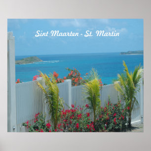 Póster White Picket Fence in Sint Maarten