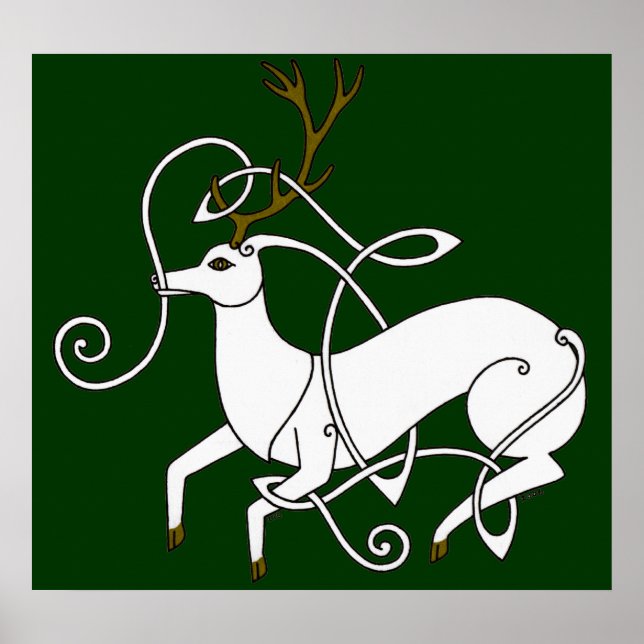 Póster White Stag print (Frente)