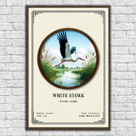 Póster White Stork Zoology Series
