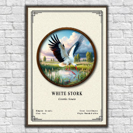 Póster White Stork Zoology Series