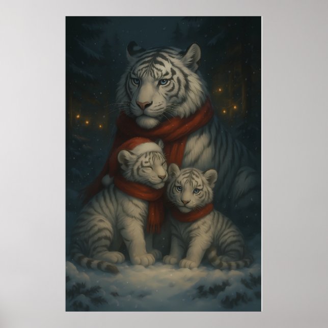 Póster White Tiger – Guardian of Light – ManJiangHong Art (Frente)