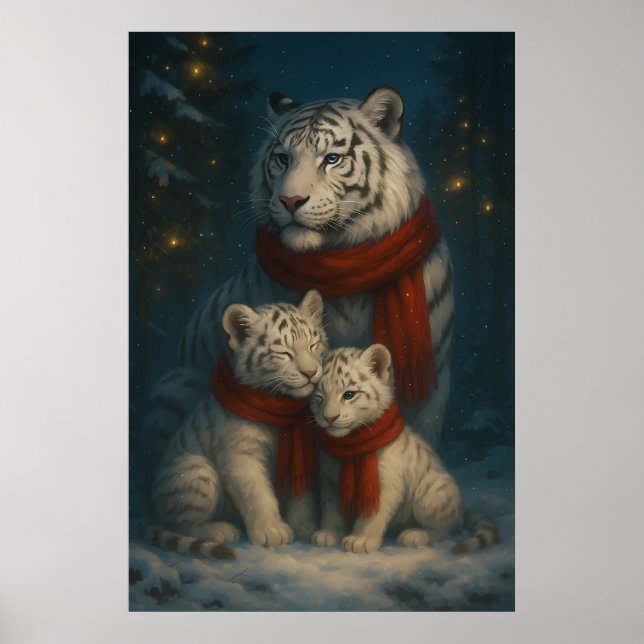 Póster White Tiger – Guardian of Light – ManJiangHong Art (Frente)