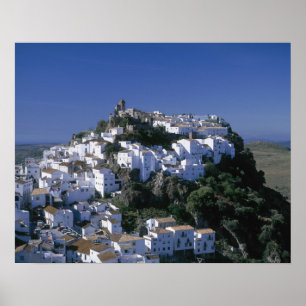 Póster White Village of Casares, Andalusia, Spain