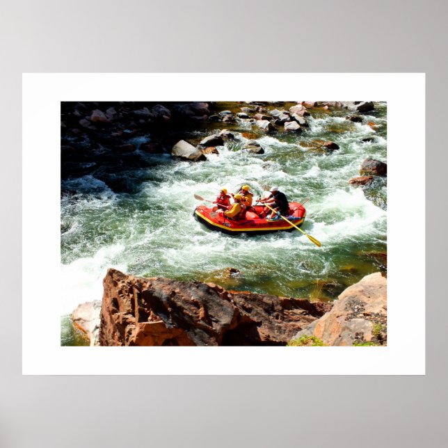 Póster White water rafting (Frente)
