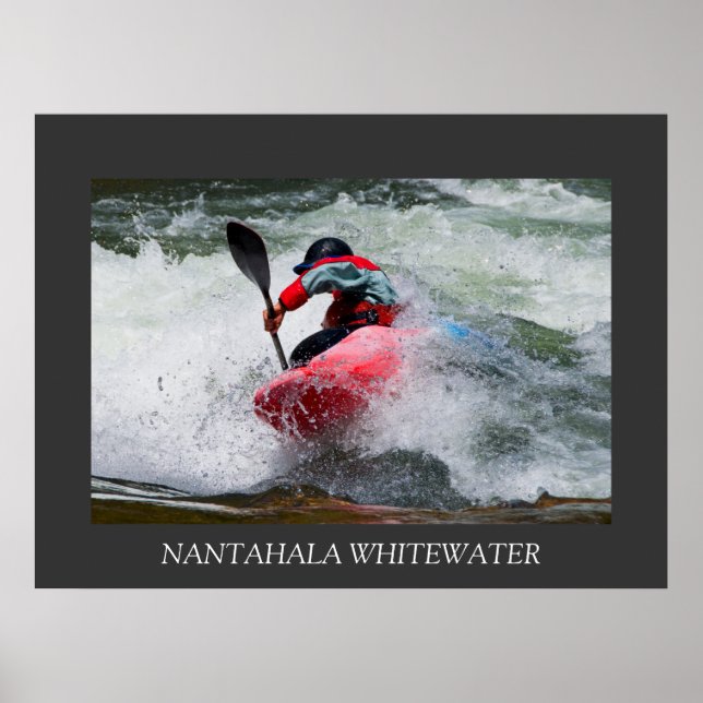 Póster Whitewater Kayak Poster (Frente)