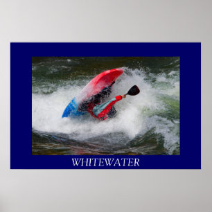 Póster Whitewater Kayak Poster