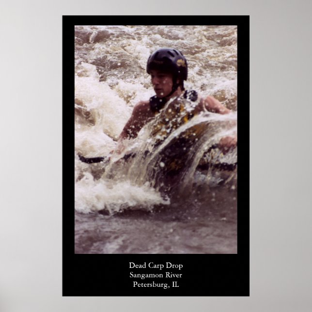 Póster Whitewater Kayaking (Frente)