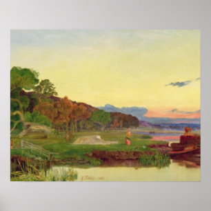 Póster Whitlingham, Norfolk, 1860 (aceite en lona)