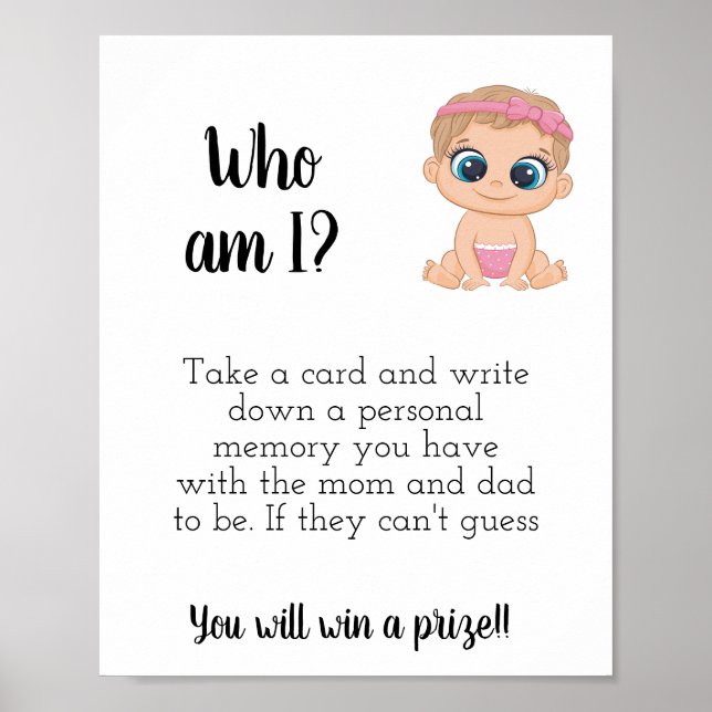 Póster Who am I? Baby Girl (Frente)