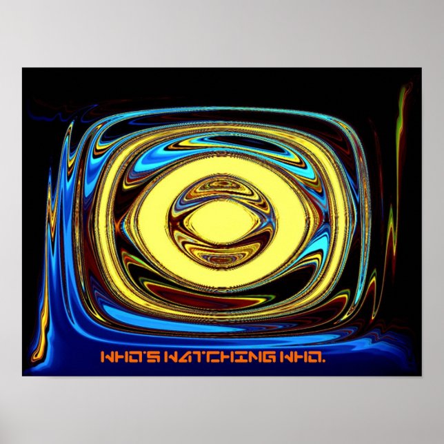 Póster Who's watching Who. (Frente)