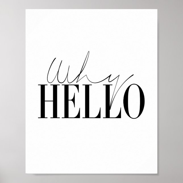 Póster Why Hello (Frente)