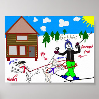 Póster Why we LOVE skijoring!