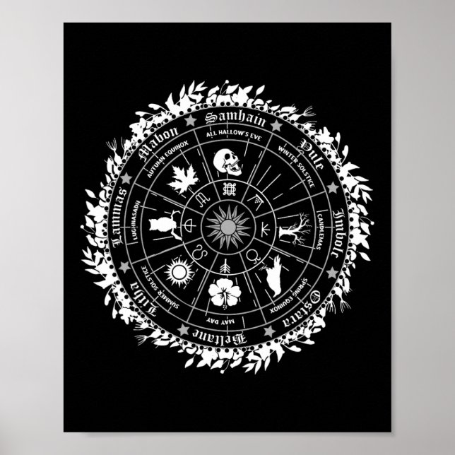 Póster Wicca Feliz Ostara (Frente)