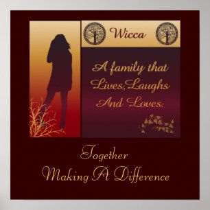 Póster Wicca una familia