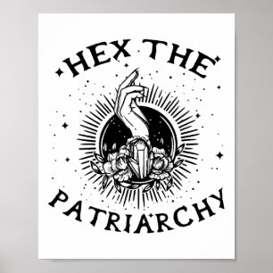 Póster Wicca Witch Hex El patriarcado Bruja