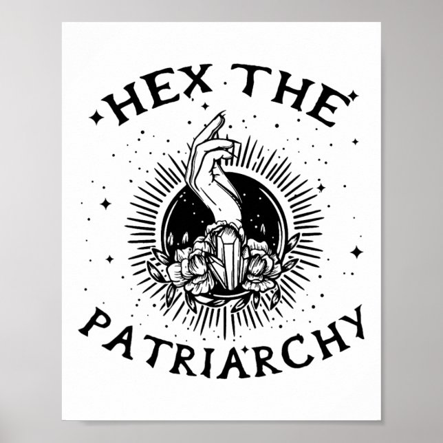 Póster Wicca Witch Hex El patriarcado Bruja (Frente)