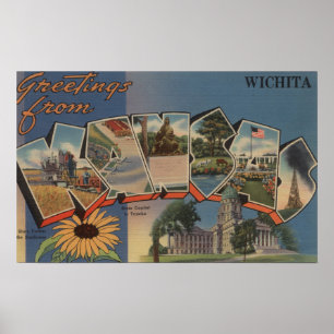 Póster Wichita, Kansas - escenas grandes de la letra