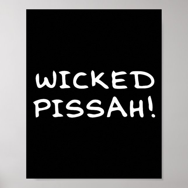 Póster Wicked Ah! Funny Awesome Er New England  (Frente)