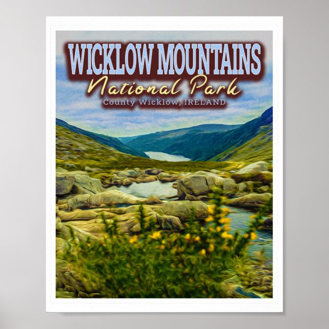 PÓSTER WICKLOW MOUNTAINS NATIONAL PARK - WICKLOW IRELAND (Frente)