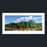 Póster Wide panoramic poster of El Ávila National Park -<br><div class="desc">High quality panoramic picture of El Ávila mountain in Caracas city,  Venezuela. This pic is also available in other formats and supports. See more at: http://www.zazzle.com/regalos?cg=196162014588588575&sr=250525652312527995&ch=alephostore&ps=90&lang=es&rf=238346029139719541 alepho.net</div>