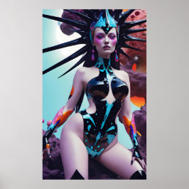 Póster Widow Queen of the Scrum Run