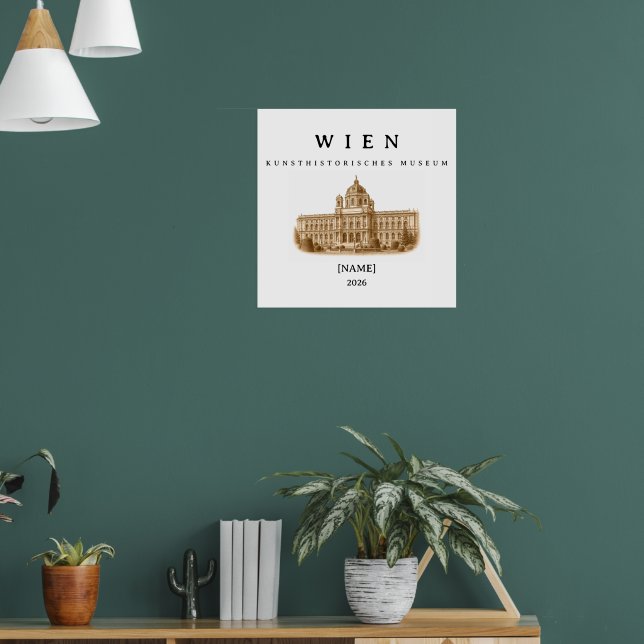 Póster Wien Kunsthistorisches Museum | Name & Jahr (Salón 1)