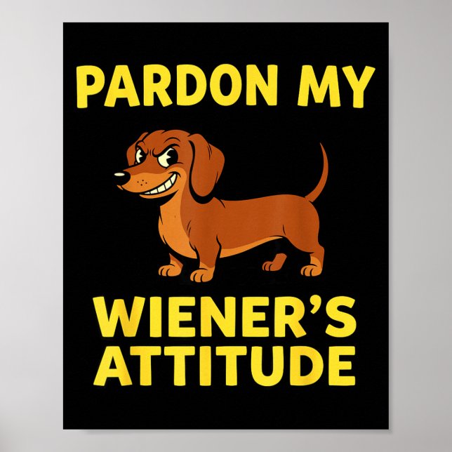 Póster Wiener Dog Dachshund  (Frente)