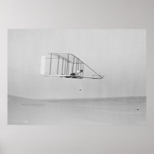 Póster Wilbur Wright en Level Glide