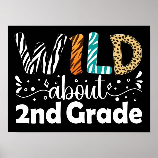 Póster Wild About 2º Grado Grado Gradual (Frente)