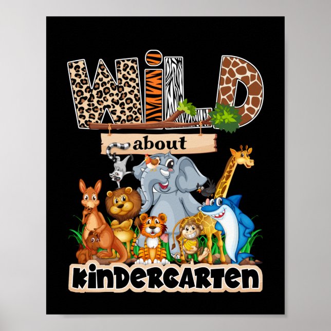 Póster Wild About Kindergarten (Frente)