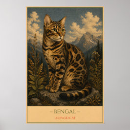 Póster Wild Elegance: Bengal Cat