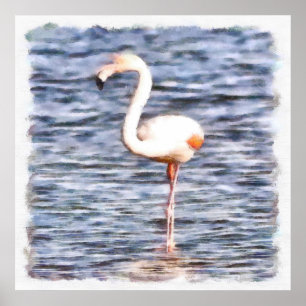 Póster Wild Flamingo