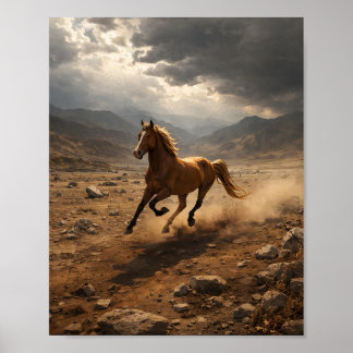Póster Wild Horse in Motion