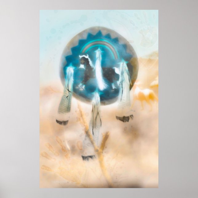 PÓSTER WILD HORSE NATION "COMANCHE FUERTE" (Frente)