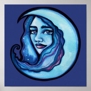 Póster Wild MoonChild Goddess Moon Child Witch