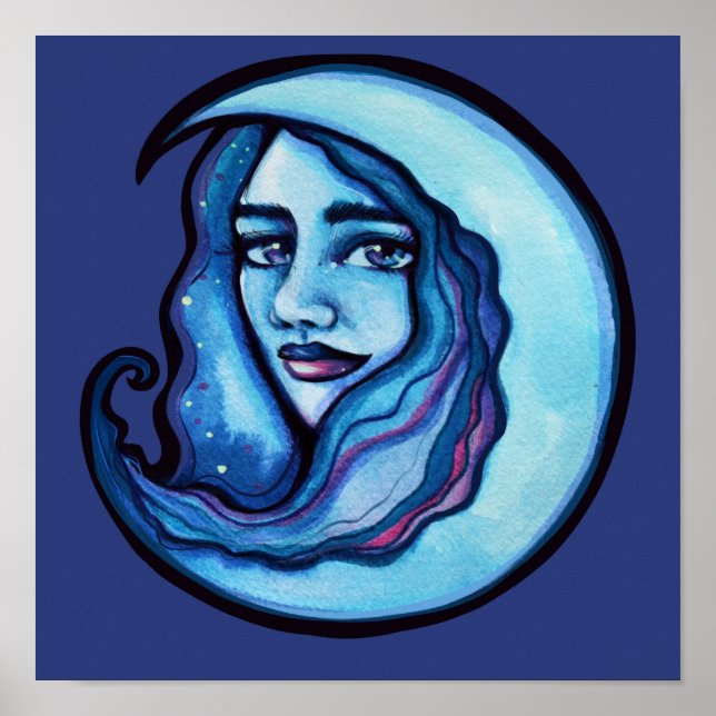 Póster Wild MoonChild Goddess Moon Child Witch (Frente)