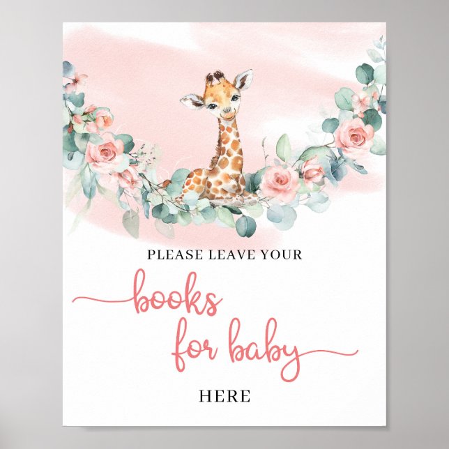 Póster Wild One Baby Giraffe Jungle libros animales para  (Frente)