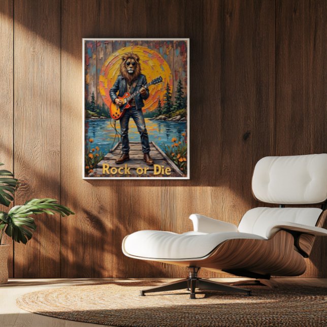 Póster Wild Roar: Guitarra junto al agua (Subido por el creador)