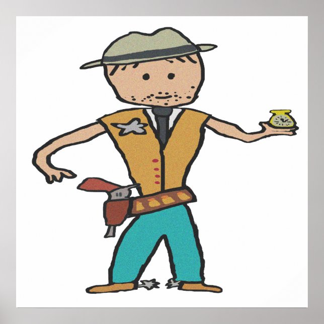 Póster Wild West Sheriff (Frente)